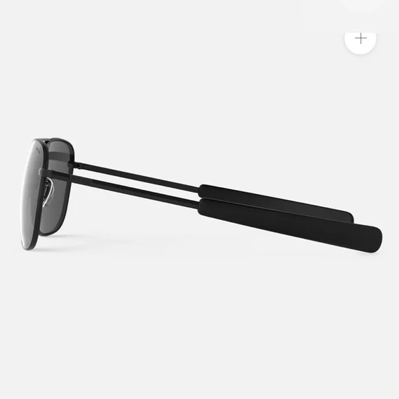 NWT Randolph Aviator Military Special Edition Matte Black Polarized Sunglasses